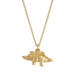 NWOT Alex Monroe Teeny Tiny Stegosaurus Necklace in 18ct Gold